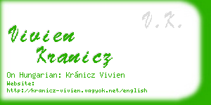 vivien kranicz business card